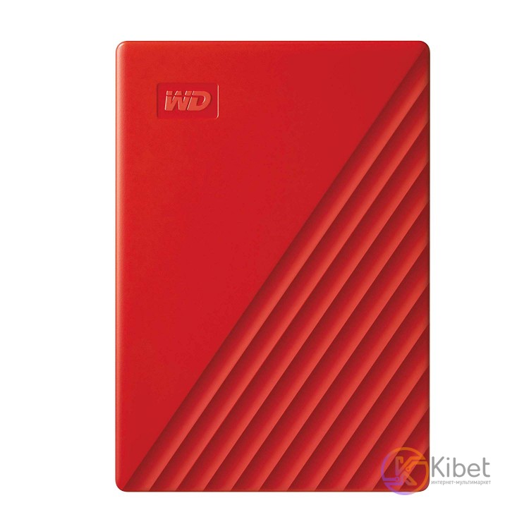 Внешний жесткий диск 2Tb Western Digital My Passport, Red, 2.5', USB 3.2 (WDBYVG