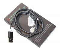 Кабель USB - microUSB, Gray, магнитный, индикатор заряда, 1.2 m