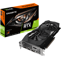 Видеокарта GeForce RTX 2060, Gigabyte, 6Gb DDR6, 192-bit, HDMI 3xDP, 1680 14000