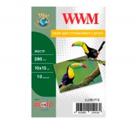 Фотобумага WWM, полуглянцевая, A4, 280 г м2, 10 л, Luster Series (LU280.10)