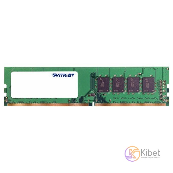 Модуль памяти 4Gb DDR4, 2400 MHz, Patriot, 16-16-16, 1.2V (PSD44G240082)