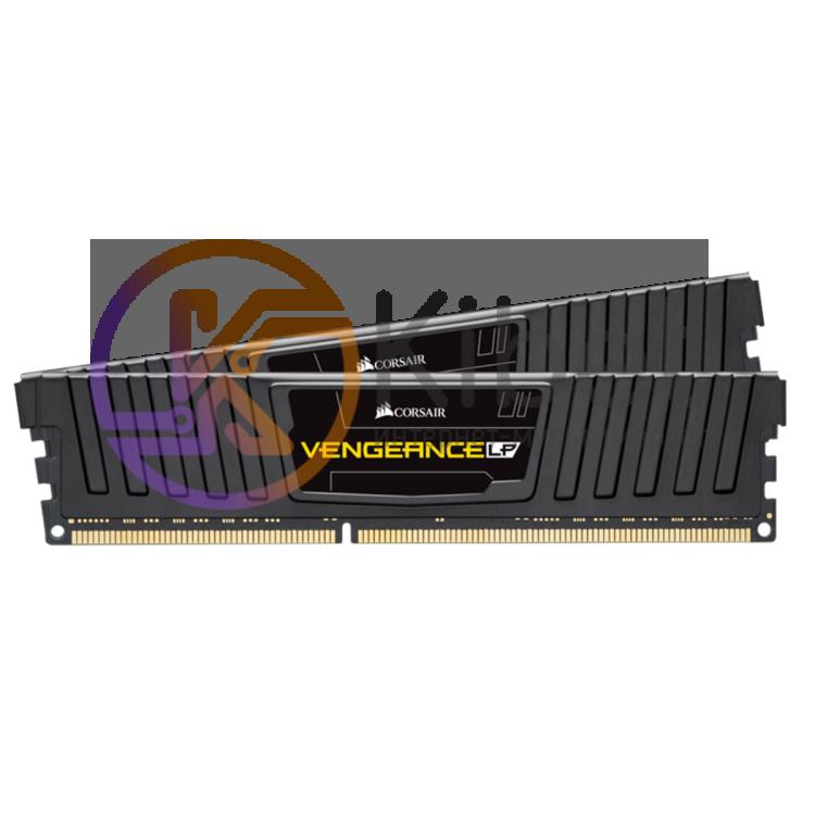 Модуль памяти 8Gb x 2 (16Gb Kit) DDR3, 1600 MHz, Corsair Vengeance, Black, 10-10