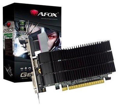 Видеокарта GeForce 210, AFOX, 1Gb DDR3, 64-bit, VGA DVI HDMI, 589 1040MHz, Silen