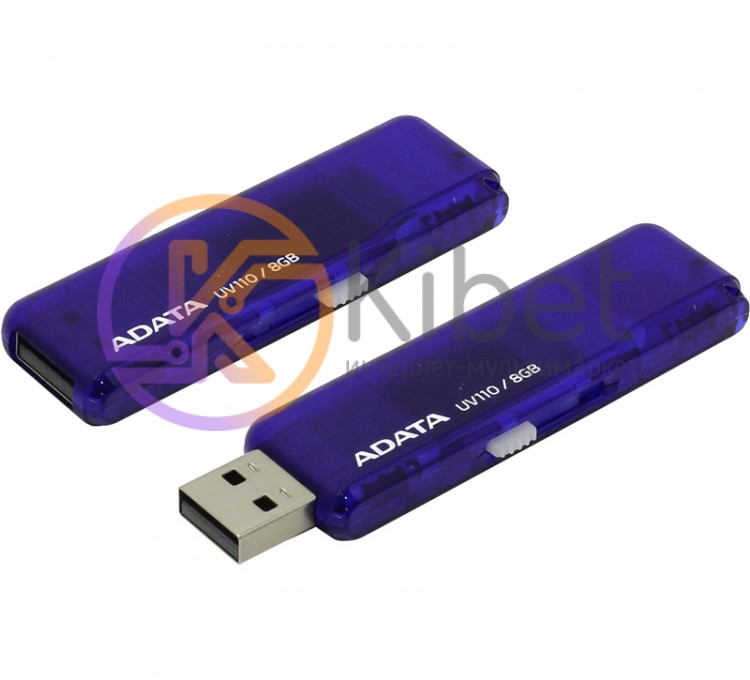 USB Флеш накопитель 8Gb A-Data UV110 Blue AUV110-8G-RBL