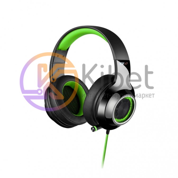 Наушники Edifier G4 Black Green, USB 2.0, накладные, микрофон