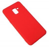 Накладка силиконовая Soft Case matte Samsung A730 (A8+ 2018), Red