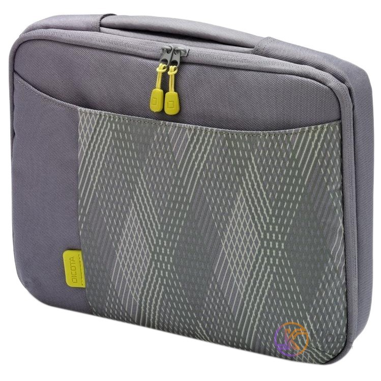 Сумка для ноутбука 16' Dicota Bounce Slim Case, Grey Yellow, 410x300x50 мм, поли
