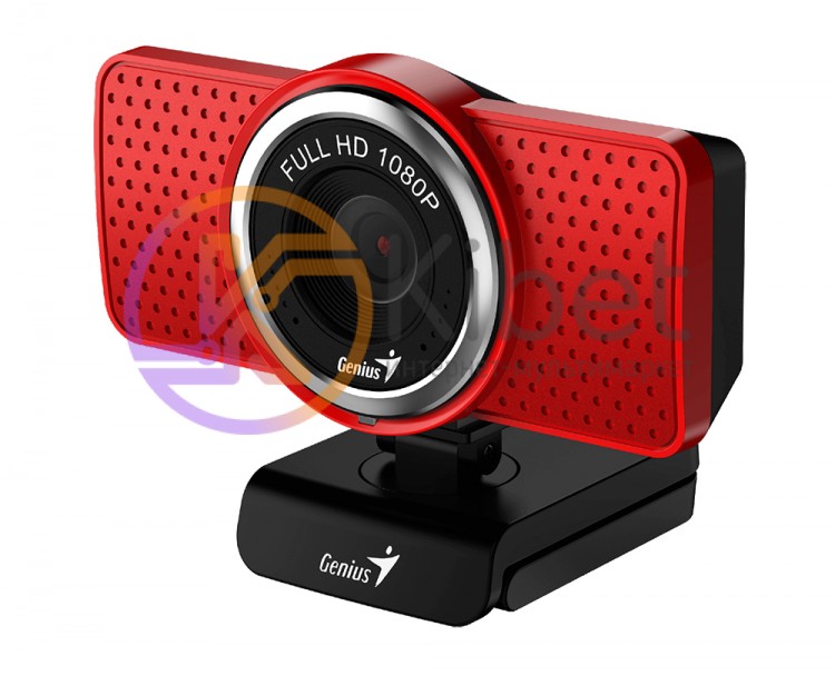 Web камера Genius ECam 8000 Full HD Red, 2.0 Mpx, 1920x1080, USB 2.0, встроенный