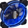 Вентилятор 120 мм, Frime 'Iris', Black, 120х120х25 мм, Blue LED подсветка (Ring)