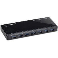 USB 2.0 концентратор TP-LINK UH720, Black, 7 портов, до 480 Мбит с