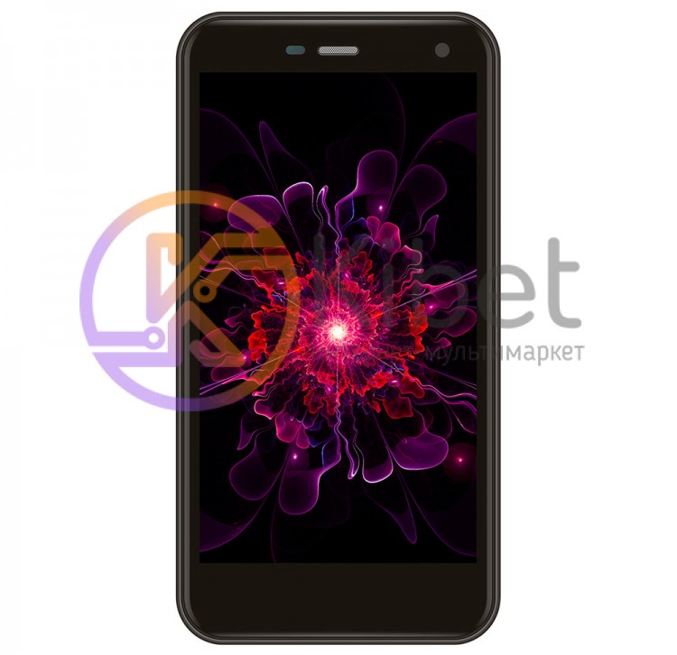 Смартфон Nomi i5071 Iron-X1 Black, 2 Sim, сенсорный емкостный 5' (1280х720) IPS,