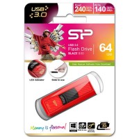USB 3.0 Флеш накопитель 64Gb Silicon Power Blaze B50 Red, SP064GBUF3B50V1R