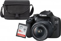 Зеркальный фотоаппарат Canon EOS 2000D + объектив 18-55 IS II + сумка SB130 + ка