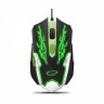 Мышь Esperanza MX405 Cyborg (EGM405) Black Green, Optical, USB, 2400 dpi, подсве