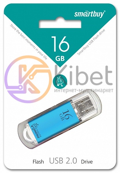USB Флеш накопитель 16Gb Smartbuy V-Cut Blue SB16GBVC-B