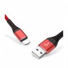 Кабель USB - Lightning 1 м Extradigital Red, 2.1A (KBU1758)