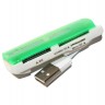 Card Reader внешний Merlion CRD-7GR, M2 microSD, Green