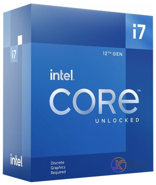 Процессор Intel Core i7 (LGA1700) i7-12700KF, Box, 12x3.6 GHz (Turbo Boost 5.0 G