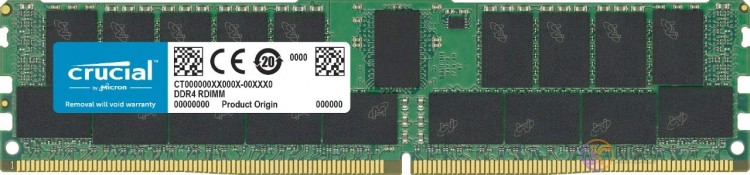 Модуль памяти 32Gb DDR4, 2933 MHz, Crucial, ECC, Registered, 1.2V, CL21 (CT32G4R