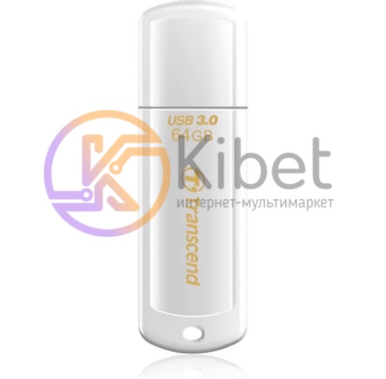 USB 3.0 Флеш накопитель 64Gb Transcend JetFlash 730, White (TS64GJF730)