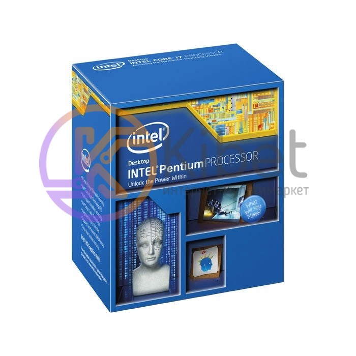 Процессор Intel Pentium (LGA1150) G3260, Box, 2x3,3 GHz, HD Graphic (1100 MHz),
