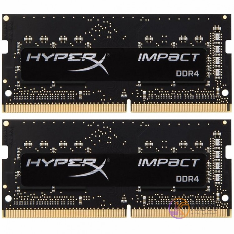 Модуль памяти SO-DIMM, DDR4, 8Gb x 2 (16Gb Kit), 2666 MHz, Kingston HyperX Impac