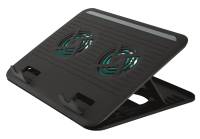 Подставка для ноутбука до 16' Trust Cyclone, Black, 2x8 см вентиляторы, 8 уровня