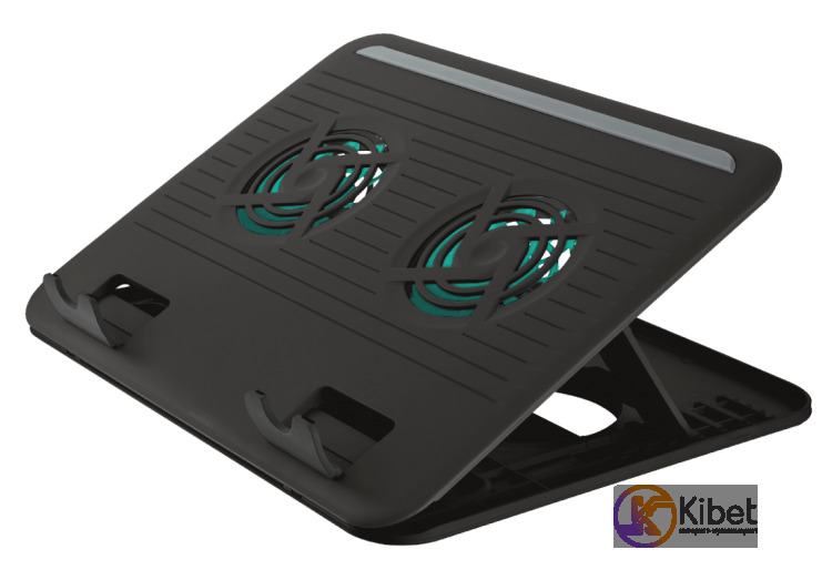 Подставка для ноутбука до 16' Trust Cyclone, Black, 2x8 см вентиляторы, 8 уровня