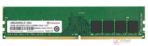 Модуль памяти 16Gb DDR4, 3200 MHz, Transcend JetRam, CL22, 1.2V (JM3200HLE-16G)