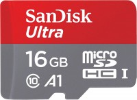 Карта памяти microSDHC, 16Gb, Class10 UHS-I A1 C10, SanDisk Ultra, без адаптера