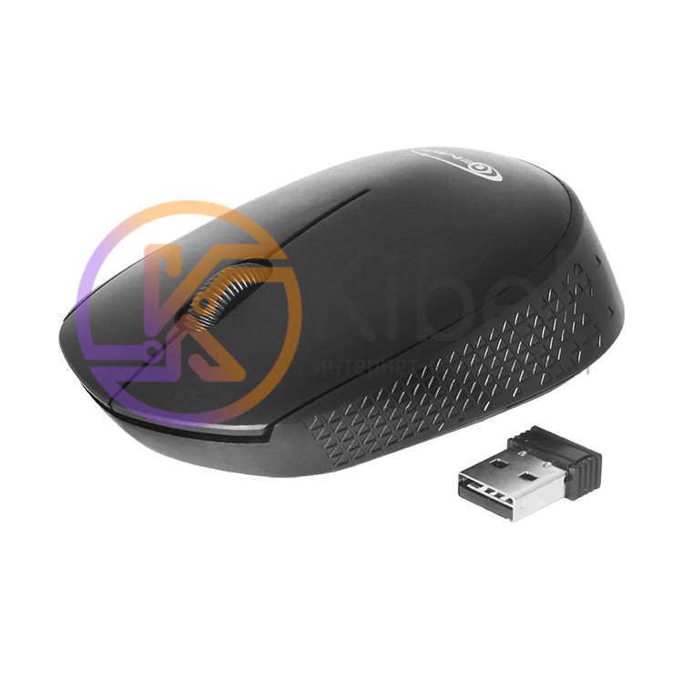 Мышь Gemix GM175 1200 DPI Wireless, Black, Мини-USB ресивер