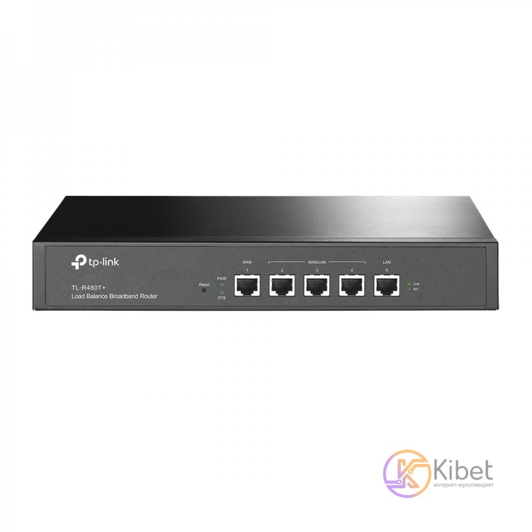 Роутер TP-LINK TL-R480T+ 5 WAN LAN 10 100Mb, взаимозаменяемые порты WAN LAN, DHC