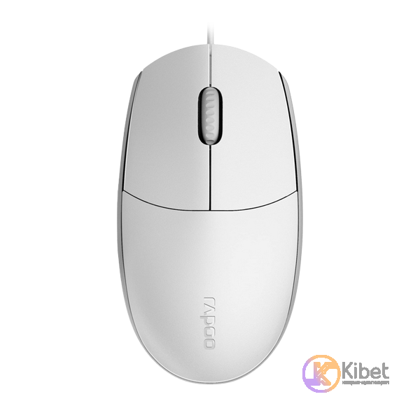 Мышь Rapoo N100 White, Optical, USB, 800-1800 dpi, длина кабеля 1.2 м