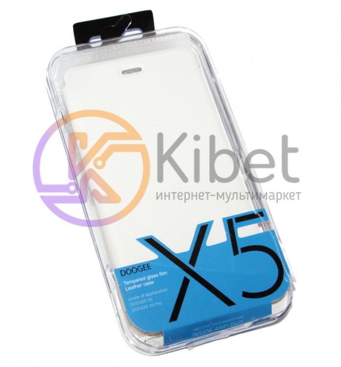Чехол + стекло для смартфона Doogee X5 X5 Pro White