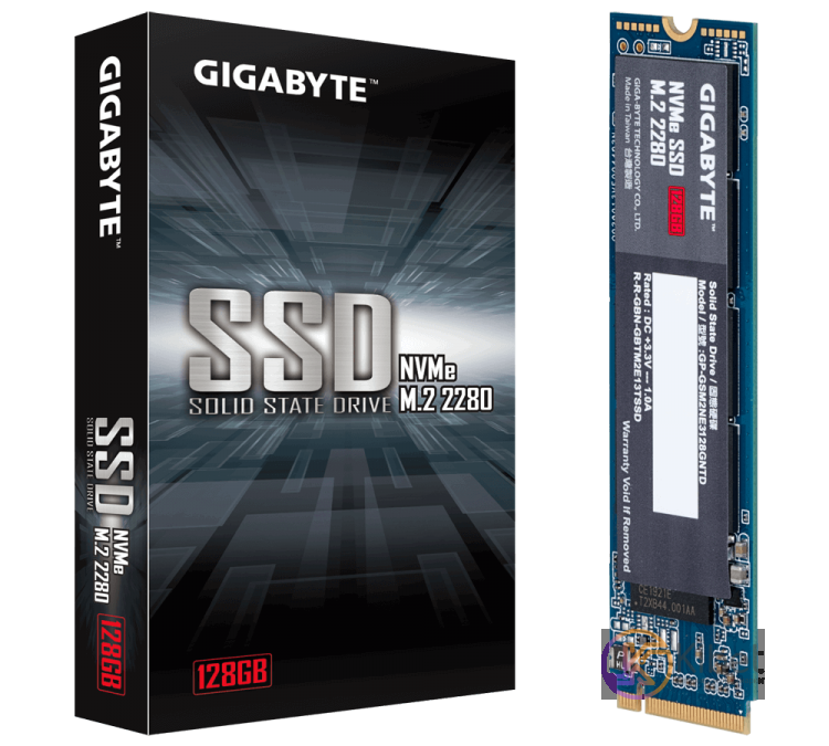 Твердотельный накопитель M.2 128Gb, Gigabyte, PCI-E 4x, 3D TLC, 1550 550 MB s (G