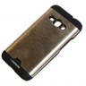 Крышка-бампер пластик+металл Motomo Soft touch for Samsung Galaxy J120, Silver