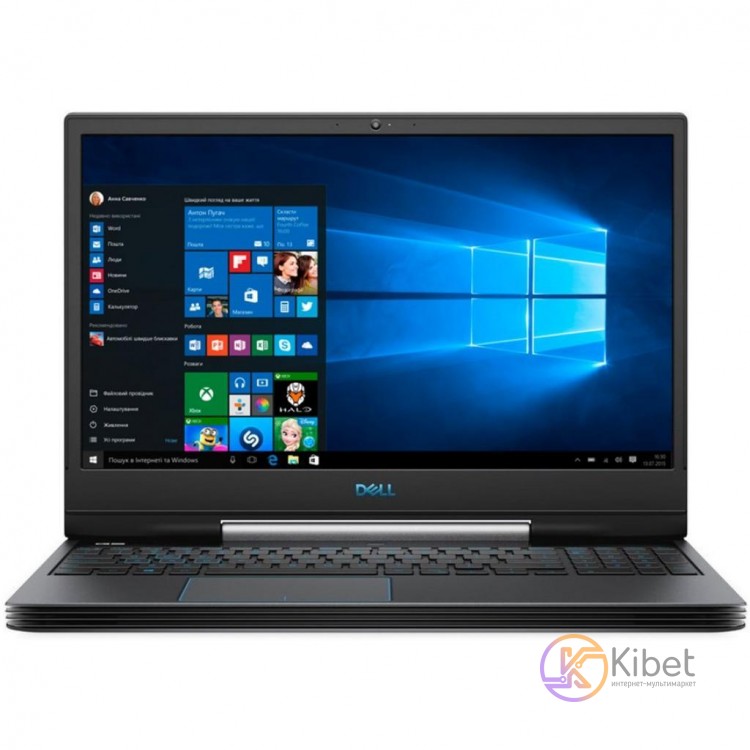 Ноутбук 15' Dell G5 5590 (G5590FI716S5D206L-9BK) Deep Space Black 15.6' глянцевы