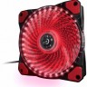 Вентилятор 120 мм, Frime 'Iris', Black, 120х120х25 мм, Red LED подсветка (33 LED