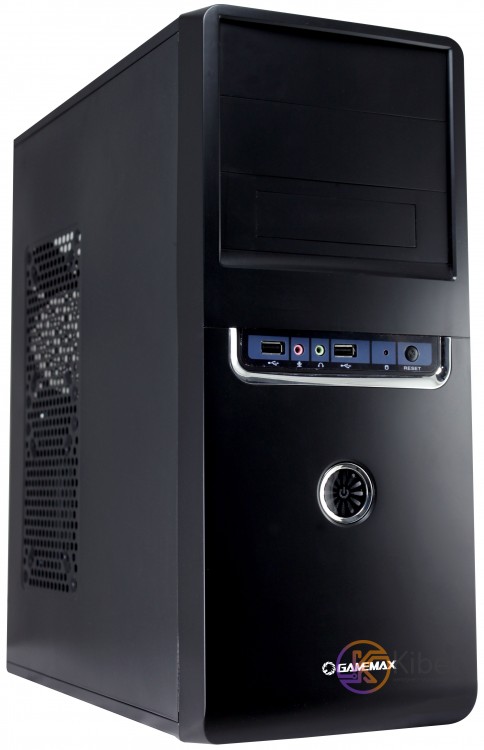 Корпус GameMax ET-201 Black, 450 Вт, Midi Tower, ATX Micro ATX Mini ITX, 2хU