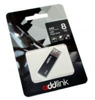 USB Флеш накопитель 8Gb AddLink U10 Grey AD08GBU10G2