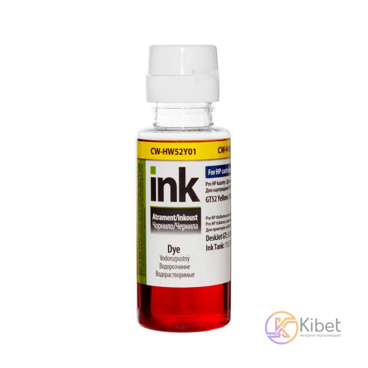 Чернила ColorWay HP Ink Tank 115 315 415, Yellow, 100 мл (HW52Y)