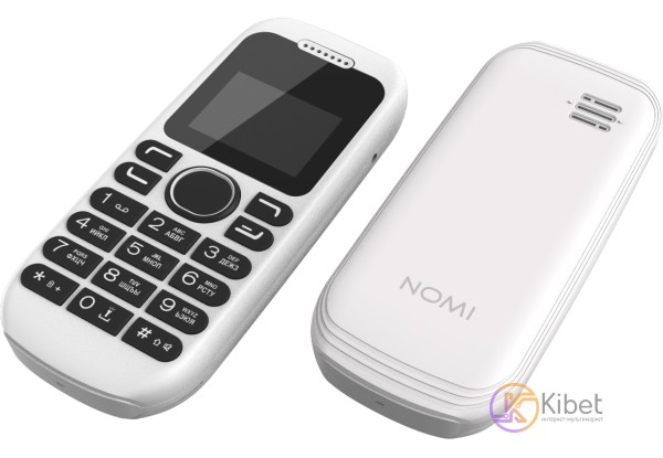 Мобильный телефон Nomi i144 White 2 Sim 1.77' (128x160) TFT microSD (max 8G