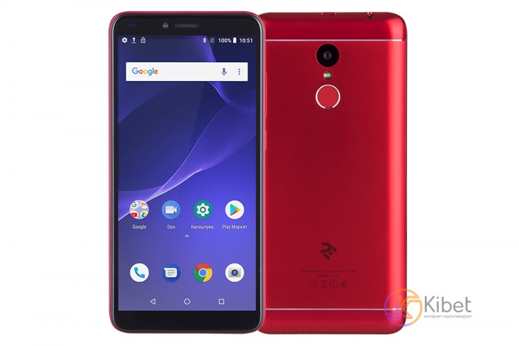 Смартфон 2E F572L 2018 Red, 2 Micro-Sim, 5.7' (1440x720) IPS, MTK6739 1.3GHz, RA
