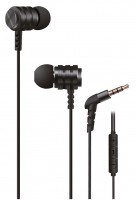Наушники 2E X1 Extra Bass Mic, Black, Mini jack (3.5 мм), вакуумные, кабель 1.2