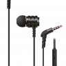 Наушники 2E X1 Extra Bass Mic, Black, Mini jack (3.5 мм), вакуумные, кабель 1.2