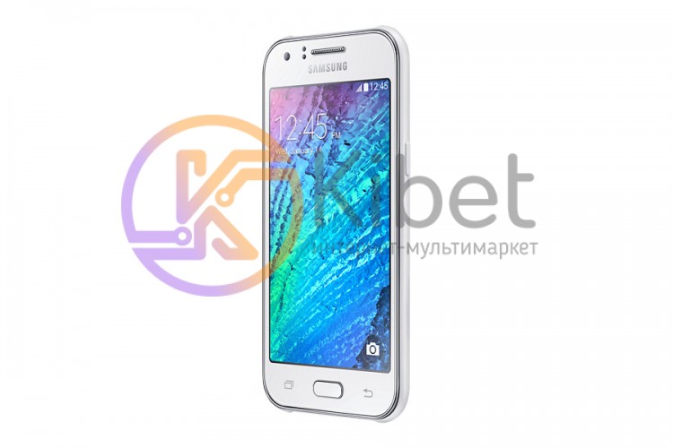 Смартфон Samsung Galaxy J1 J120H DS White, 2 MicroSim, сенсорный емкостный 4.5'