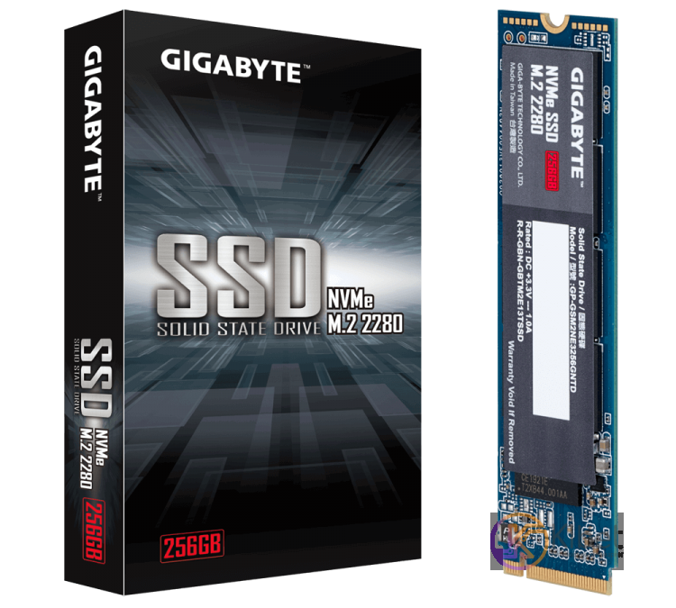 Твердотельный накопитель M.2 256Gb, Gigabyte, PCI-E 3.0 x4, 3D TLC, 1700 1100 MB