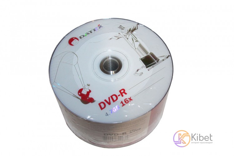 Диск DVD-R 50 Datex, 4.7Gb, 16x, 'Jesus in Rio', Bulk Box