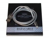 Кабель USB - Lightning, Black, Remax Dominator, 1 м (RC-064i)
