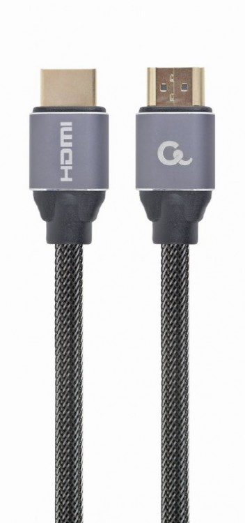 Кабель HDMI - HDMI 5 м Cablexpert Black Gray, V2.0, позолоченные коннекторы, ней